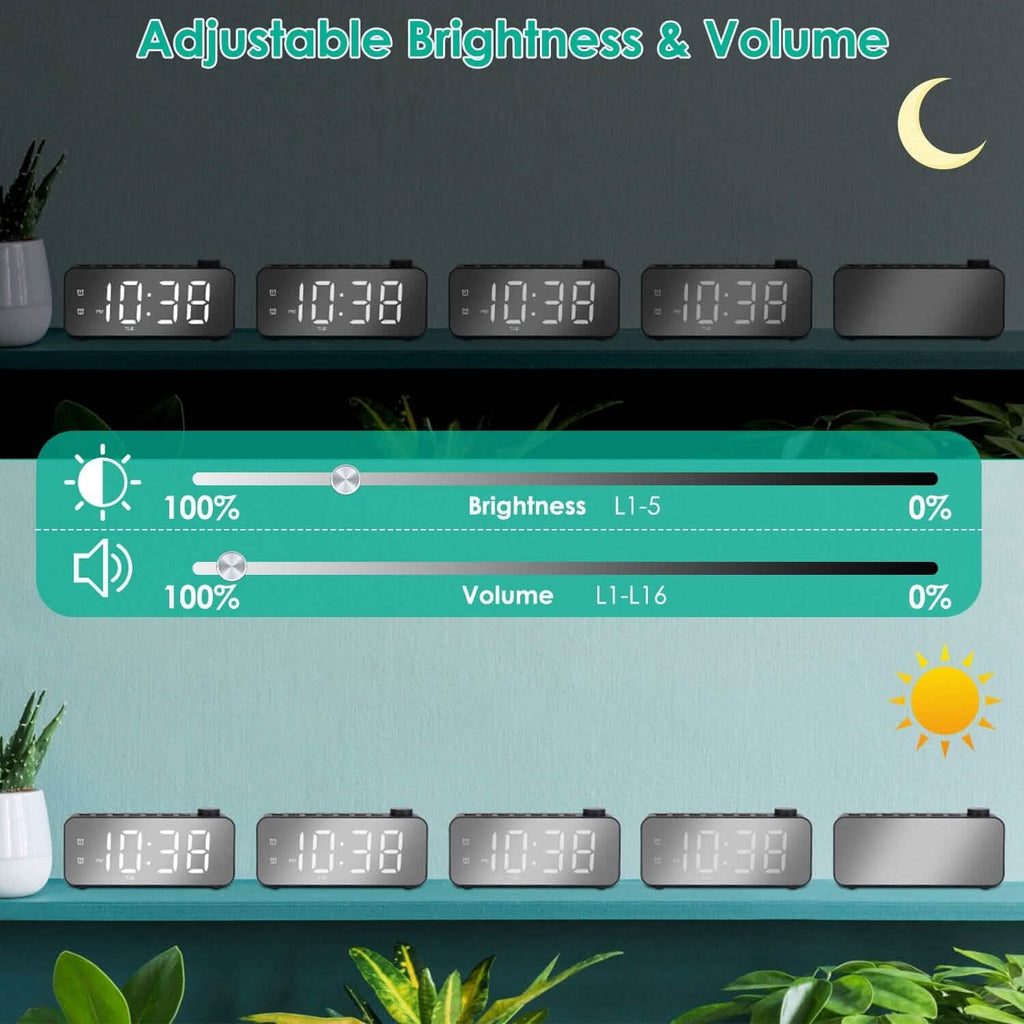 RGB Color LED Digital Alarm Clock