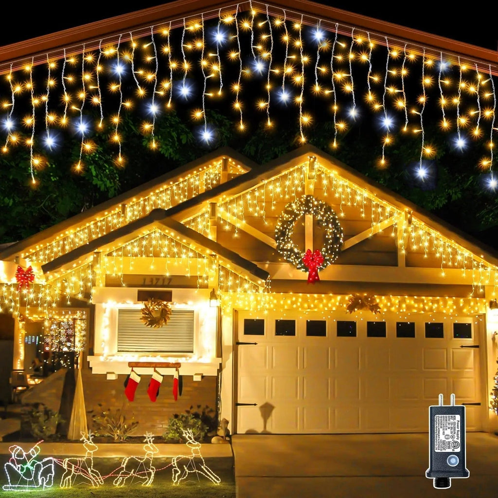 Curtain String Lights - Twinkling White Party Decor