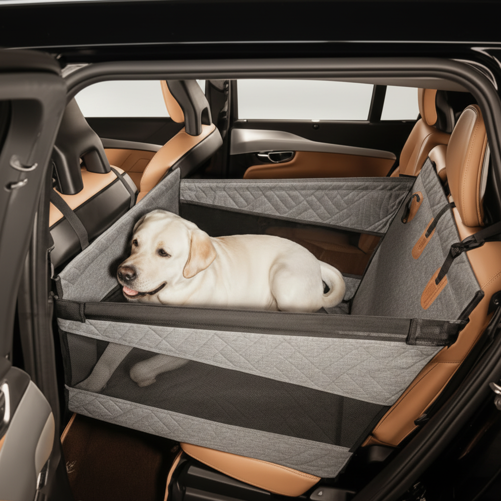 RIDEGUARD PET SEAT – Waterproof Dog Mat with Memory Foam for the Car