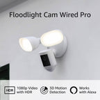 Ring Floodlight Cam Wired Pro with Bird’s Eye View and 3D Motion Detection (Refurbished)