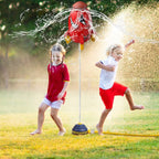 Rocket Sprinkler Launcher Water Sprinkler Flying Splashing 360° Rotation for 3+ Years Old