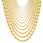 Rope Chain in Yellow Gold - 4mm