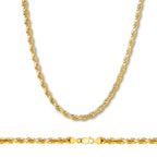 Rope Chain in Yellow Gold - 4mm