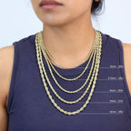 Rope Chain in Yellow Gold - 5mm