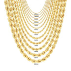 Rope Chain in Yellow Gold - 6mm