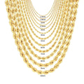 Rope Chain in Yellow Gold - 8mm