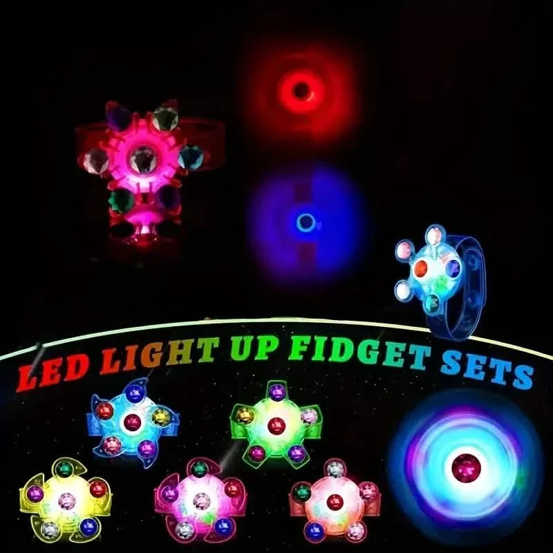 6-Pack: Rotary Gyro Watch Bracelet Toy for Kids