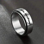Rotatable Stainless Steel Anxiety Ring
