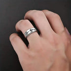 Rotatable Stainless Steel Anxiety Ring