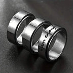 Rotatable Stainless Steel Anxiety Ring