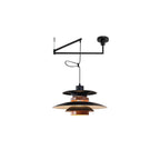 Rotating LED Pendant Light with Adjustable Brightness and Minimalist Style