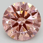 Round 3.25 ct Fancy Intense Pink VS1 IGI Certified Lab Grown HPHT Diamond Round