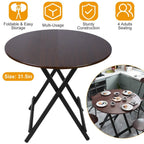 Round High Top Folding Table