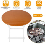 Round High Top Folding Table