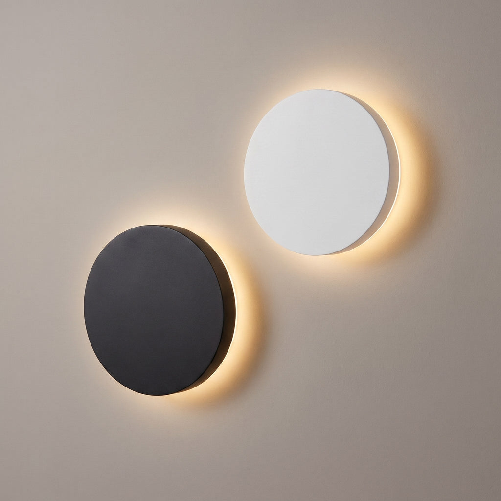 Round LED Wall Light – Minimalist Backlight