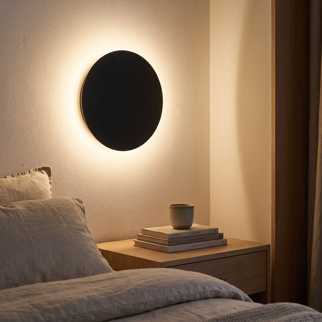 Round LED Wall Light – Minimalist Backlight