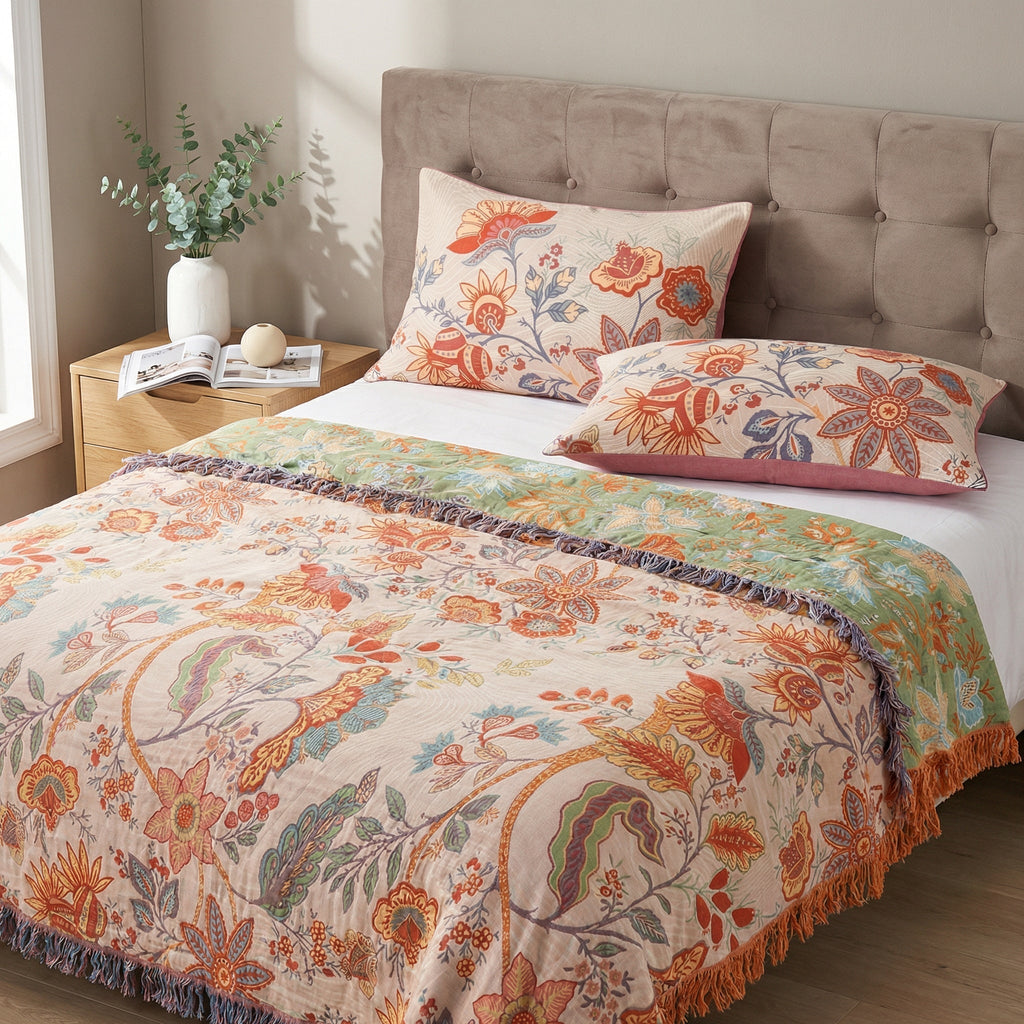 Bohemian Floral Pillow Covers | 2-Pc Set