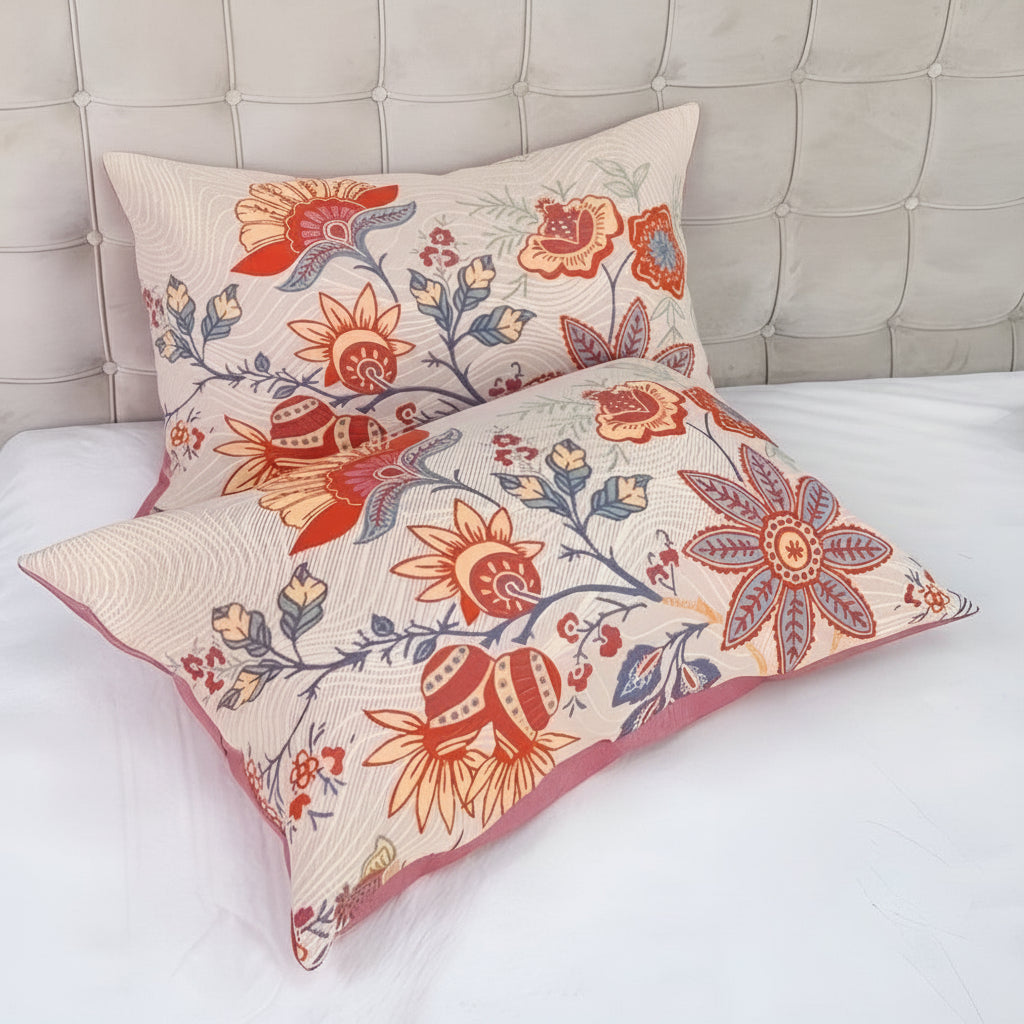 Bohemian Floral Pillow Covers | 2-Pc Set