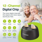 Rechargeable Hearing Aids – Invisible In-Ear, Noise Reduction, Volume Control