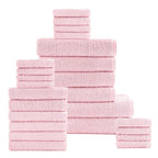 24-Piece Set: Dan River Popcorn Cotton Bath Towel Set