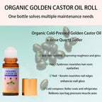 Organic Golden Castor Oil Roll-On with Rose Quartz