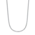 16 CTW Lab Grown Diamond Tennis Necklace – 14kt White Gold, 18’’
