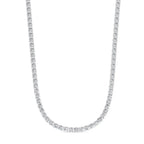 16 CTW Lab Grown Diamond Tennis Necklace – 14kt White Gold, 18’’