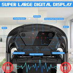 2.25HP Folding Treadmill with Bluetooth Speaker