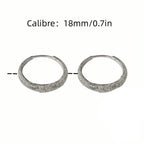 S925 Sterling Silver Sparkling Starry River Hoop Earrings