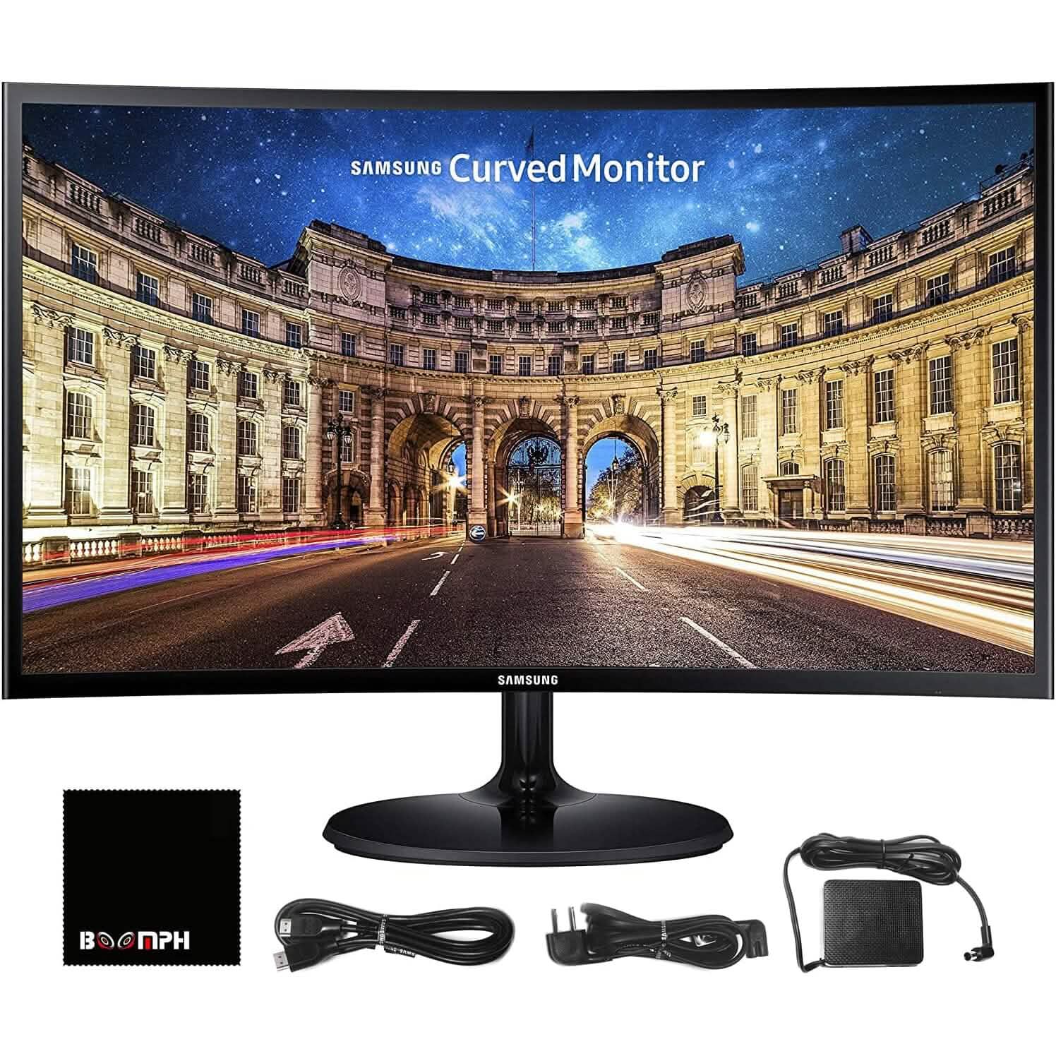 Samsung CF390 27" 16:9 Curved LCD FHD 1920x1080 Curved Desktop Black Monitor  (Refurbished)