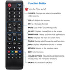 Samsung-TV-Remote for All Samsung LCD LED HDTV 3D Smart TVs Models