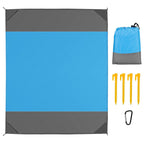 Sand Proof Picnic Blanket with 4 Anchors
