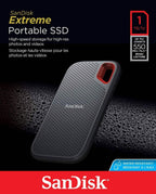 SanDisk 1TB Extreme Portable External SSD - Up to 550MB/s USB-C, USB 3.1 (Refurbished)