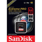 SanDisk 64GB Extreme PRO UHS-I SDXC Memory Card (Refurbished)