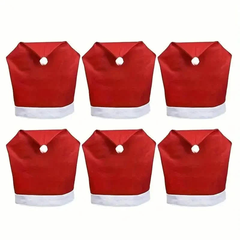 Santa Hats Dining Chair Covers Slipcover