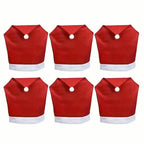 Santa Hats Dining Chair Covers Slipcover