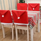 Santa Hats Dining Chair Covers Slipcover