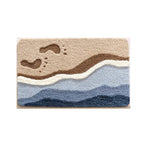 Beach Footprints Accent Bath Rug - 20"x31"