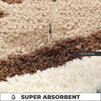 Beach Footprints Accent Bath Rug - 20"x31"
