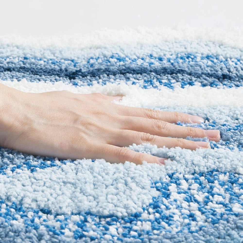Beach Footprints Accent Bath Rug - 20"x31"