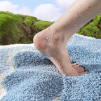 Beach Footprints Accent Bath Rug - 20"x31"