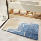 Beach Footprints Accent Bath Rug - 20"x31"