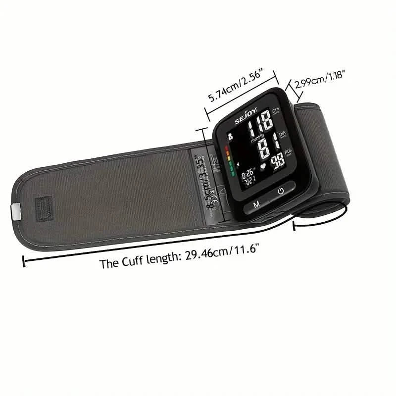 SEJOY Wrist Blood Pressure Monitor Automatic Digital Cuff Heart Rate BP Machine