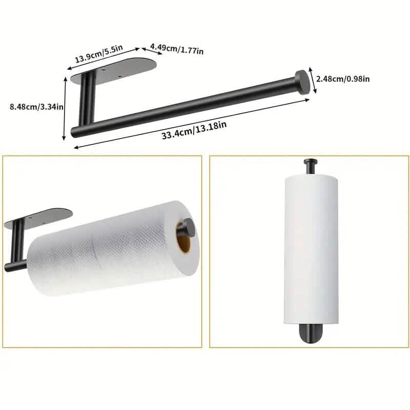 Self-Adhesive Under Cabinet Paper Towel Holder