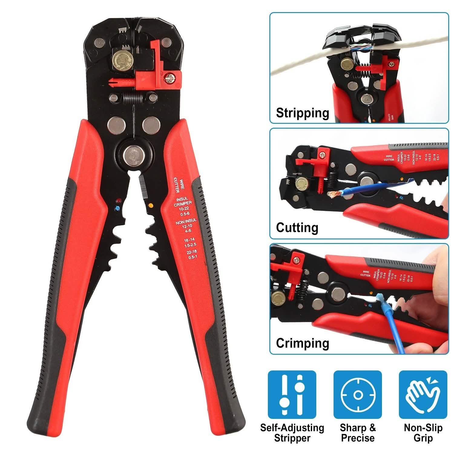 Self-Adjusting Multifunctional Wire Stripper