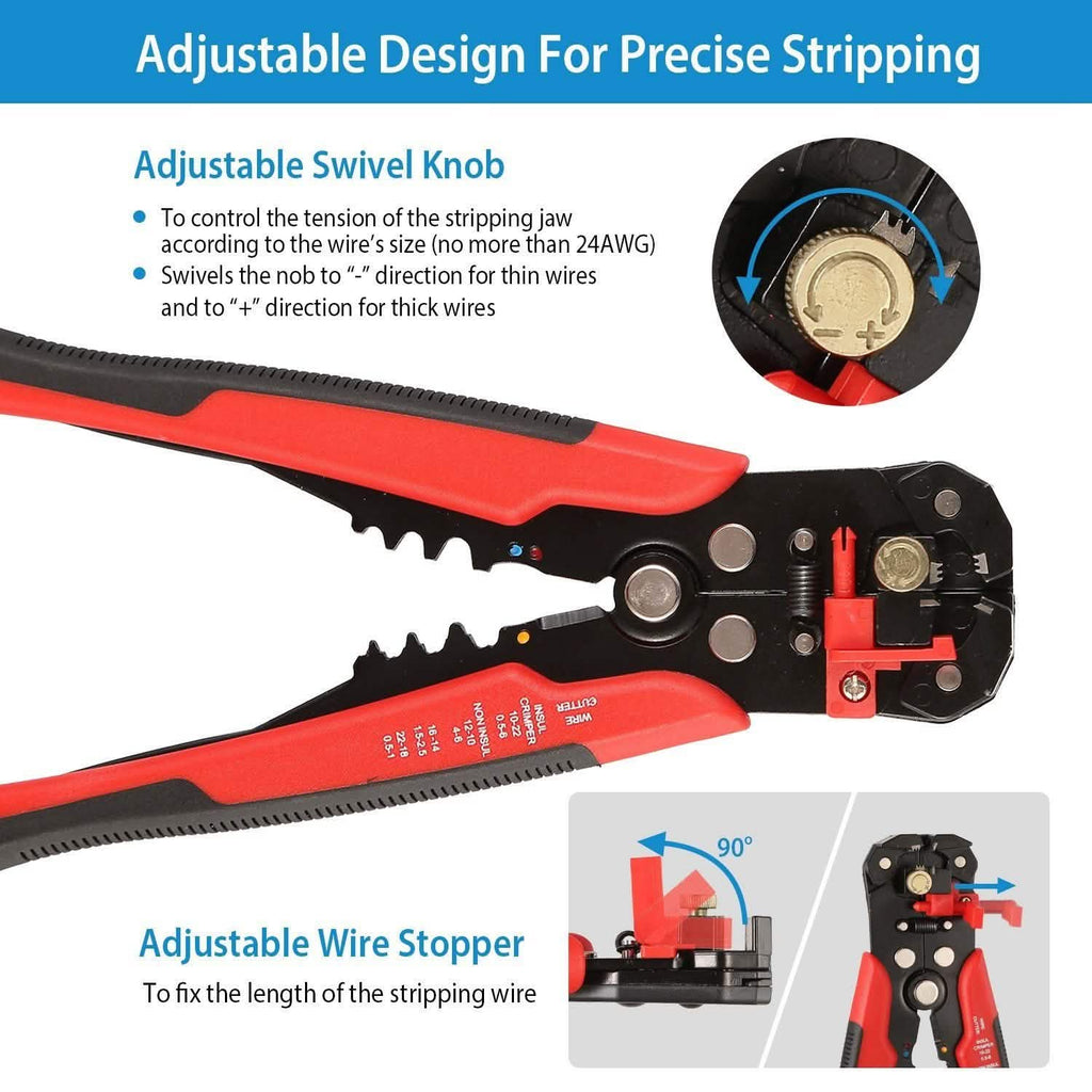Self-Adjusting Multifunctional Wire Stripper