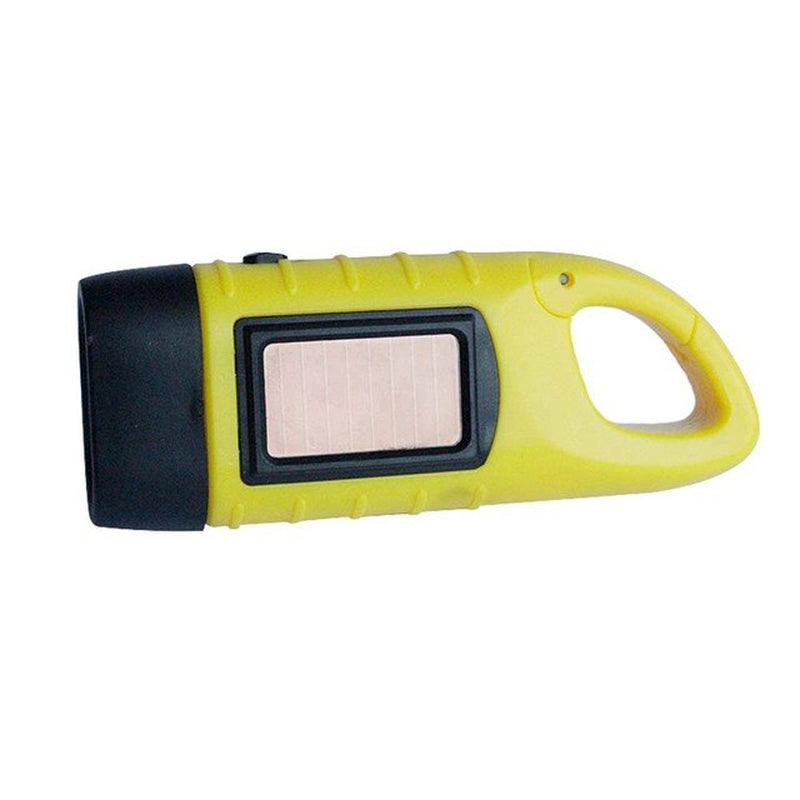 Hand-Crank Solar Powered Emergency Flashlight