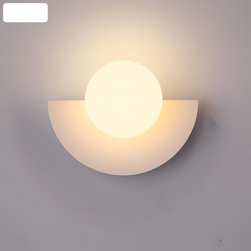 Minimalist Scandinavian Arc Sconce with Warm Glow