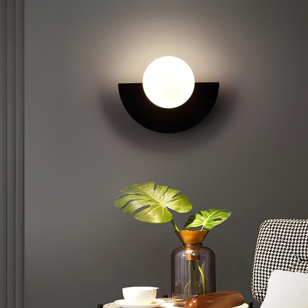 Minimalist Scandinavian Arc Sconce with Warm Glow