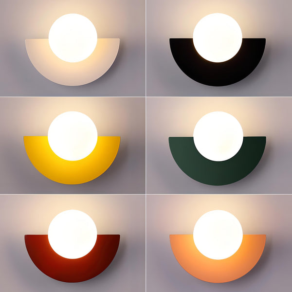 Minimalist Scandinavian Arc Sconce with Warm Glow